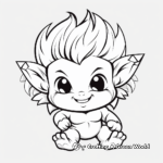 Cute Baby Troll Coloring Pages 3