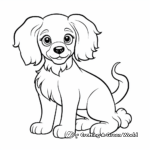 Cute Cavalier King Charles Spaniel Coloring Pages 4