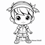 Cute Christmas Elf Coloring Pages 2