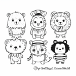 Cute Circus Animal Parade Coloring Pages 3