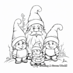 Cute Gnome Family Coloring Pages 3