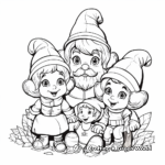 Cute Gnome Family Coloring Pages 4