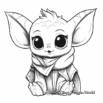 Cute Grogu (Baby Yoda's Real Name) Coloring Pages 4