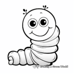 Cute Inchworm Coloring Pages 1