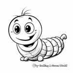 Cute Inchworm Coloring Pages 4