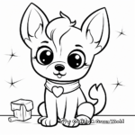 Cute Kawaii Chihuahua Coloring Pages 1