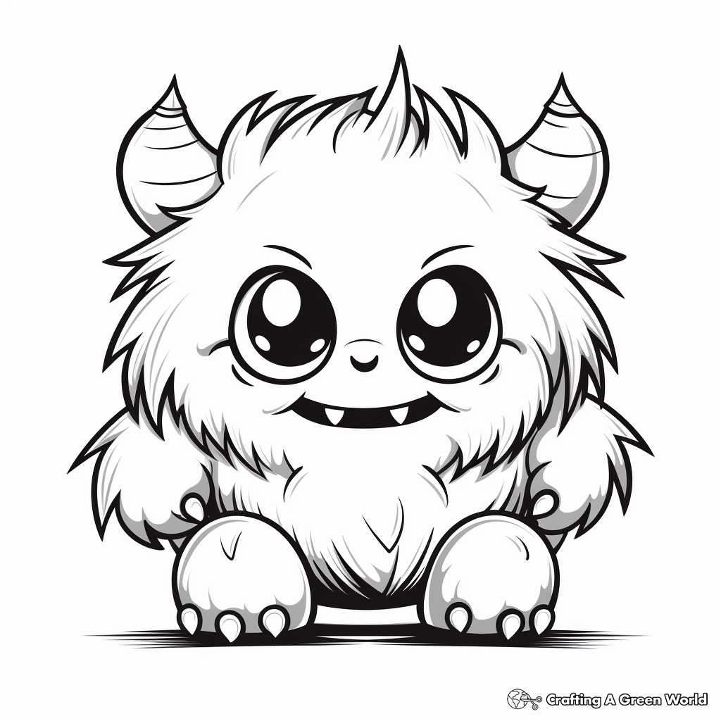 Printable Cute Monster Coloring Pages 2025 