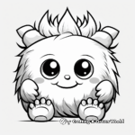 Cute Little Monster Coloring Pages 2