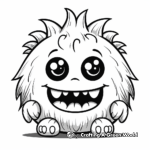 Cute Little Monster Coloring Pages 3