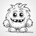 Cute Little Monster Coloring Pages 4