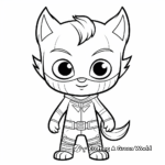 Cute PJ Masks Characters Coloring Pages 2