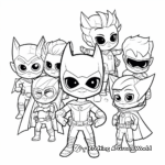 Cute PJ Masks Characters Coloring Pages 4