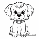 Cute Poodle Kawaii Coloring Pages 2