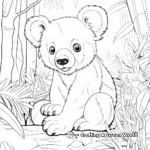 Cute Rainforest Mammals Coloring Pages 2