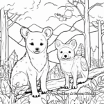 Cute Rainforest Mammals Coloring Pages 3