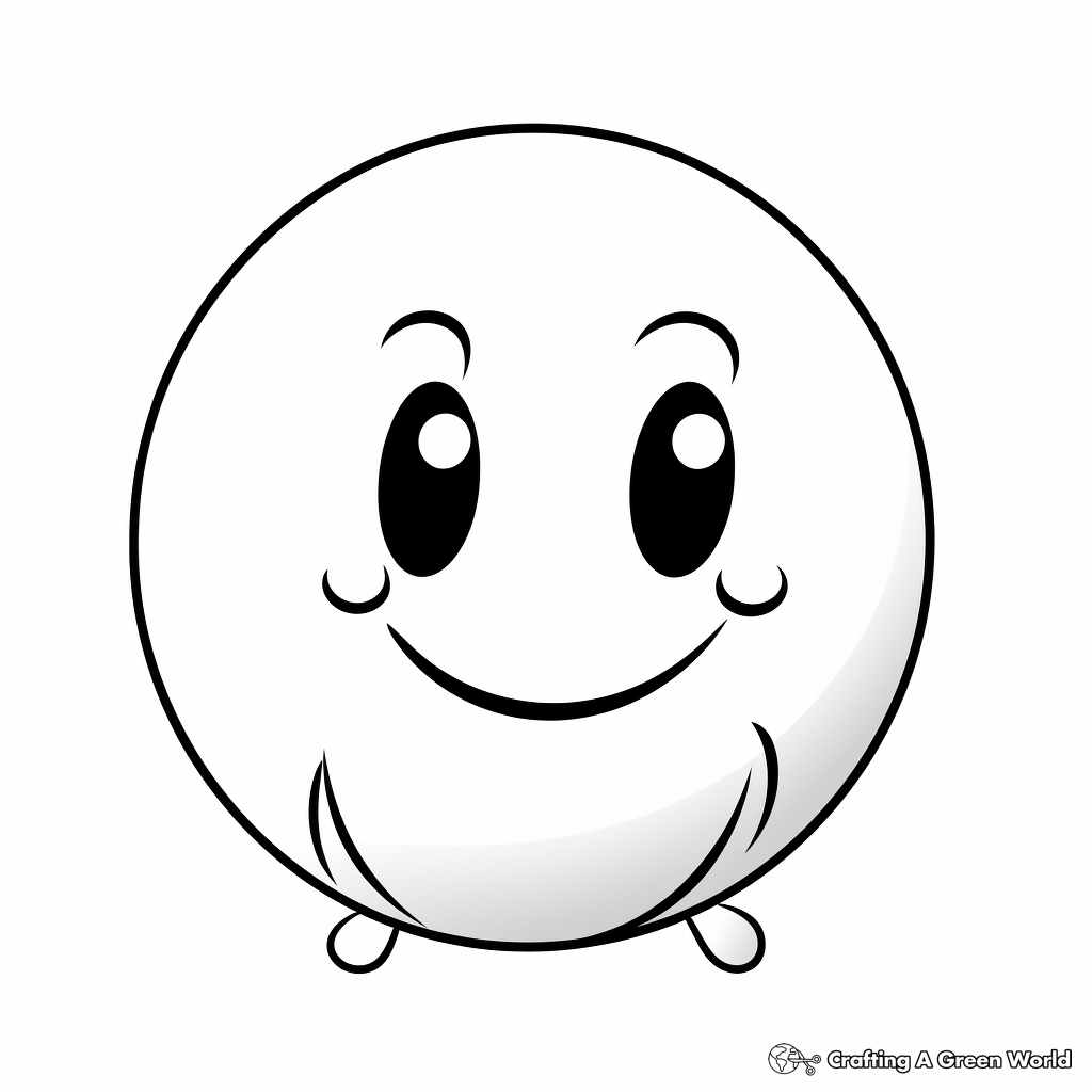 Cute Smile Emoji Positivity Coloring Pages 2