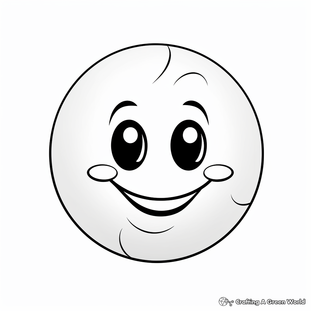 Cute Smile Emoji Positivity Coloring Pages 4