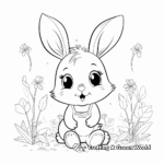 Cute Spring Animals: Baby Bunny Coloring Pages 4