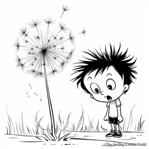 Dandelion Infested Grass Coloring Pages 2