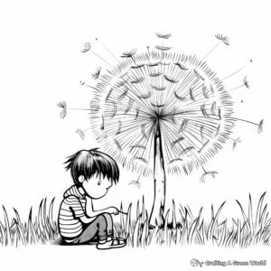 Dandelion Infested Grass Coloring Pages 3