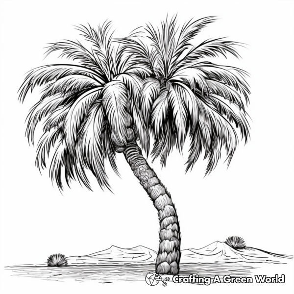 Palm Tree Coloring Pages - Free & Printable!