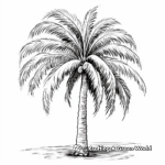 Date Palm Tree Coloring Pages for Botany Enthusiasts 4
