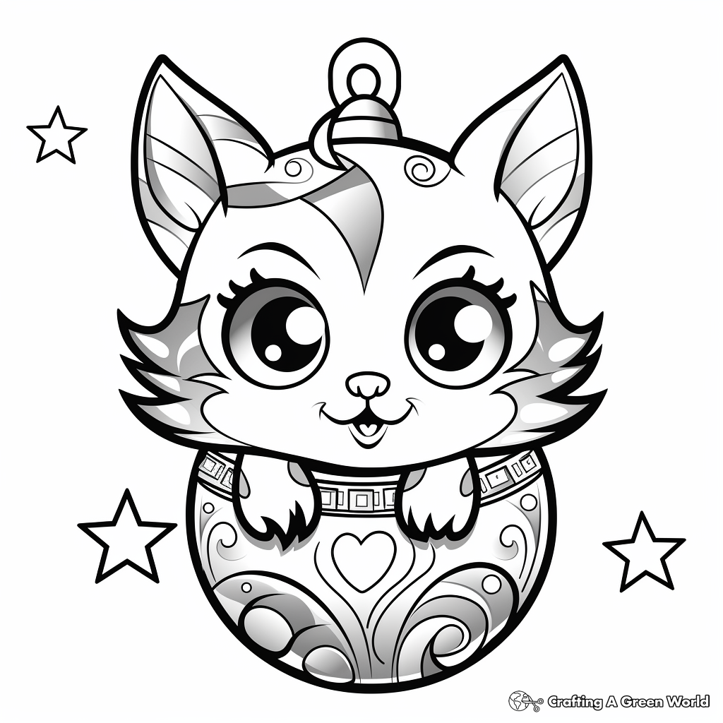 Delightful Christmas Ornament Coloring Pages 2