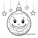 Delightful Christmas Ornament Coloring Pages 4