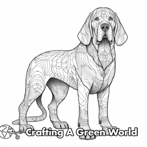 Bloodhound Coloring Pages - Free &amp; Printable!
