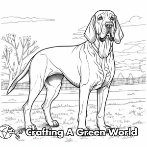 Bloodhound Coloring Pages - Free &amp; Printable!