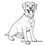Detailed Adult Rottweiler Coloring Pages 4