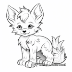 Detailed Baby Fox Coloring Pages for Adults 4