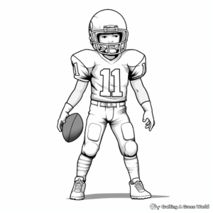 Detailed Football Uniform Coloring Pages 3