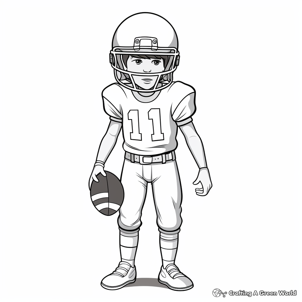 Detailed Football Uniform Coloring Pages 4