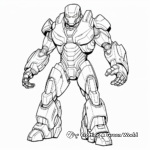 Detailed Iron Man Mark 50 Coloring Pages 3