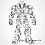 Detailed Iron Man Mark 50 Coloring Pages 4