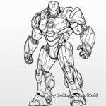 Detailed Ironman Coloring Pages for Adults 3