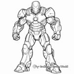 Detailed Ironman Coloring Pages for Adults 4