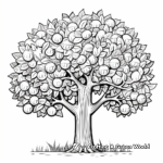 Detailed Lemon Tree Coloring Sheets for Adults 1
