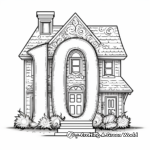 Detailed Number 10 Coloring Pages for Adults 4