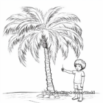 Detailed Palm Tree Coloring Pages for Adults 4