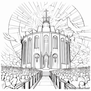 Detailed Pentecost Sunday Coloring Pages 2