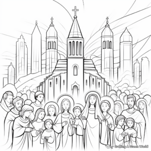 Detailed Pentecost Sunday Coloring Pages 4