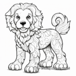 Detailed Poodle Mixes Coloring Pages 1