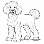 Detailed Poodle Mixes Coloring Pages 2