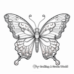 Detailed Positivity Butterfly Coloring Pages for Adults 1