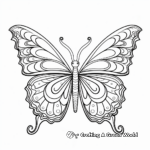 Detailed Positivity Butterfly Coloring Pages for Adults 3