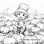 Detailed Pumpkin Harvest Coloring Pages 4