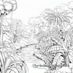 Detailed Rainforest Flora Coloring Pages 4