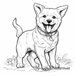 Detailed Shiba Inu Coloring Pages for Adults 2